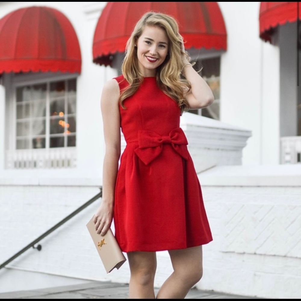 Tahari Red Bow A line Dress♥️